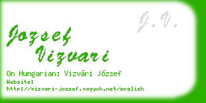 jozsef vizvari business card